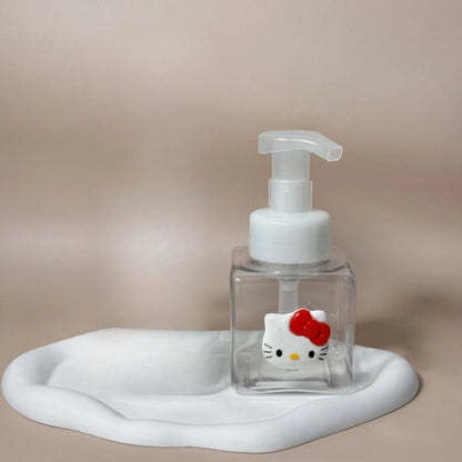 Hello Kitty Foaming Soap Dispenser Portable Kawaii Bathroom Pump - Cake Pops Parties