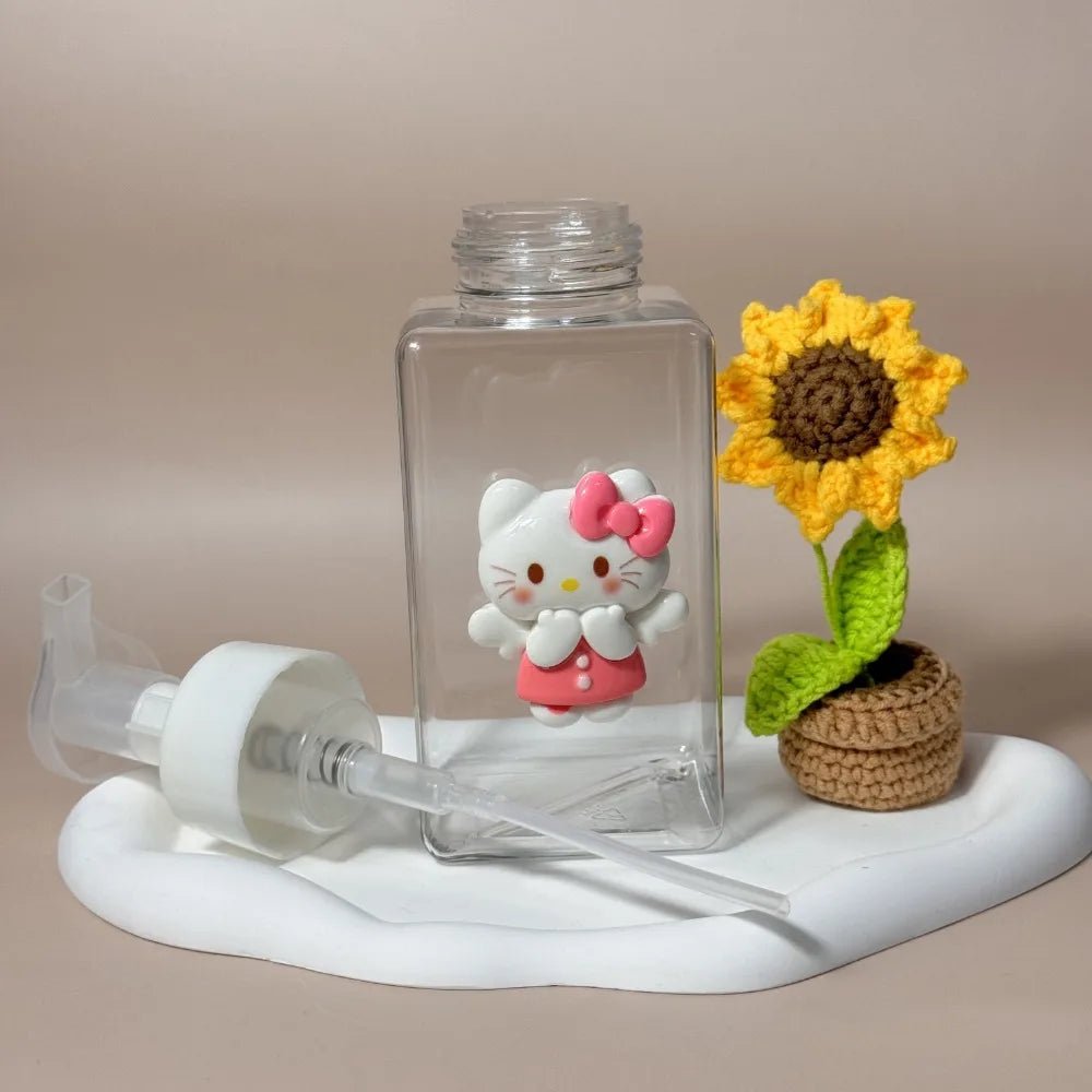 Hello Kitty Foaming Soap Dispenser Portable Kawaii Bathroom Pump - Cake Pops Parties