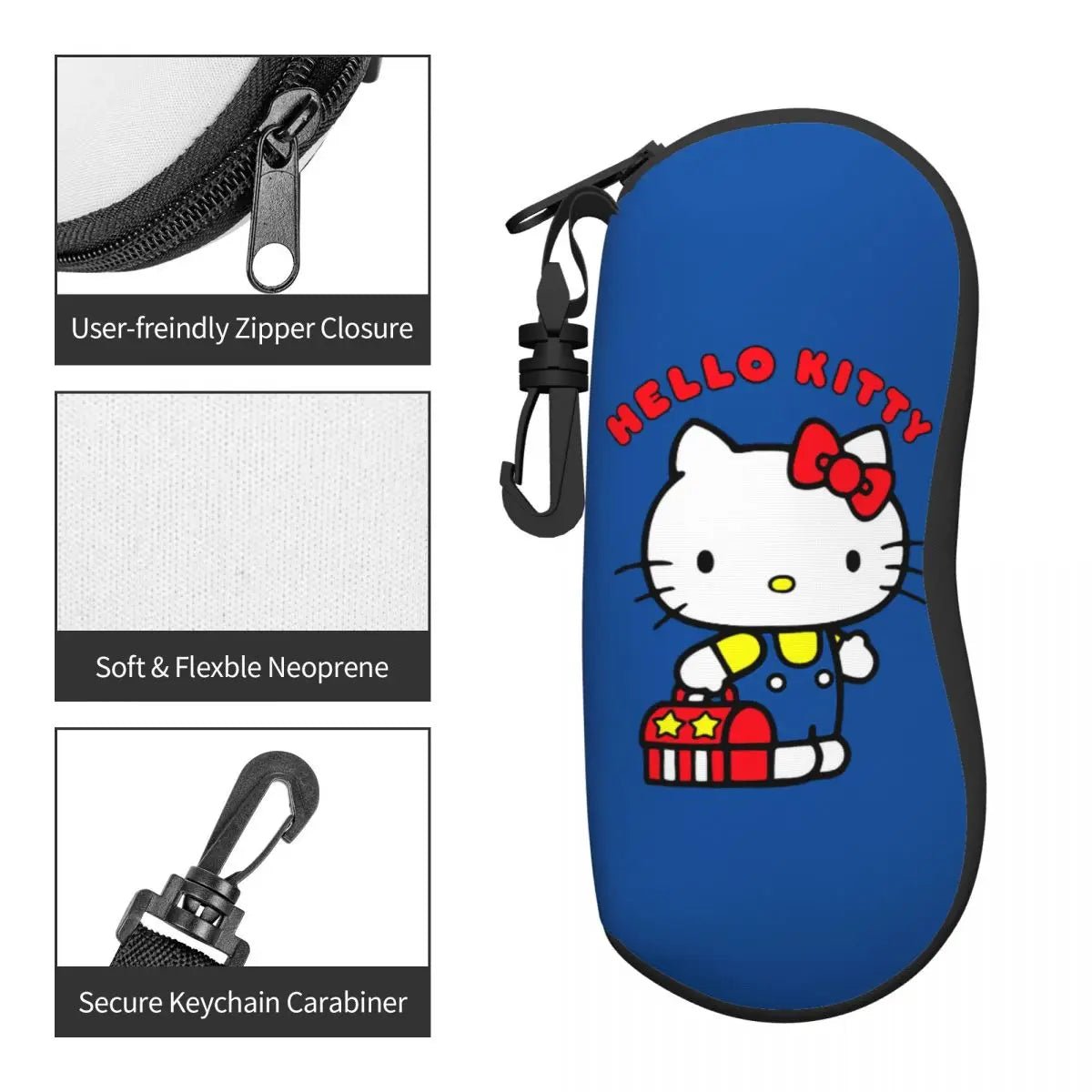 Hello Kitty Glasses Case Cartoon Cat Eyewear Box Women Merch - Cake Pops Parties
