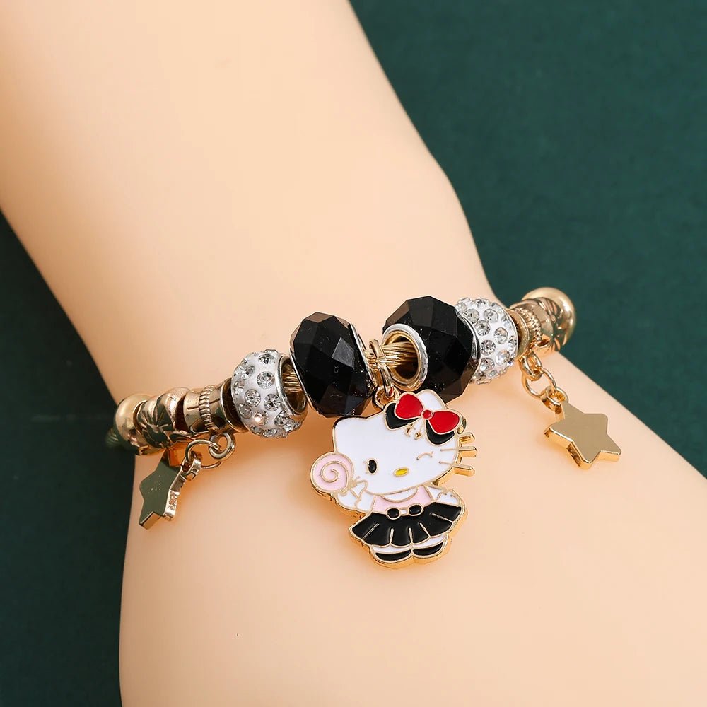 Hello Kitty Gold Luxury Bangle Sanrio Wedding Jewelry Gift Women - Cake Pops Parties