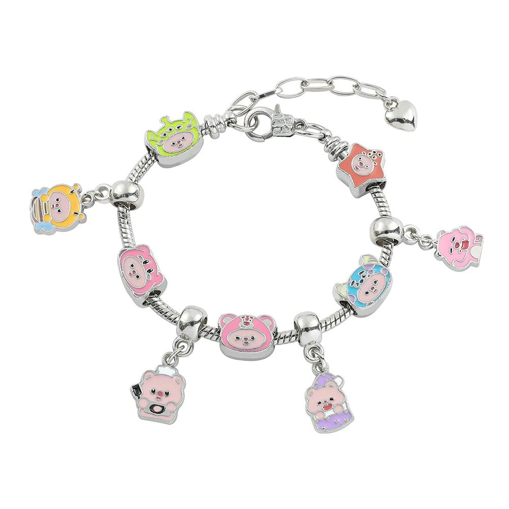 Hello Kitty Gold Plated Charm Bracelet Women Kawaii Sanrio Gift - Cake Pops Parties