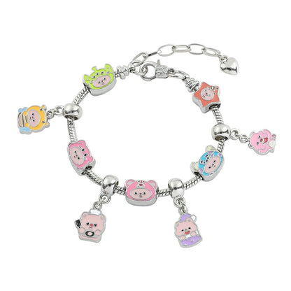 Hello Kitty Gold Plated Charm Bracelet Women Kawaii Sanrio Gift - Cake Pops Parties