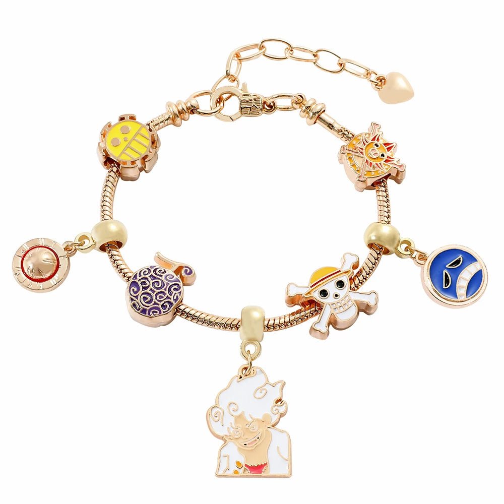 Hello Kitty Gold Plated Charm Bracelet Women Kawaii Sanrio Gift - Cake Pops Parties