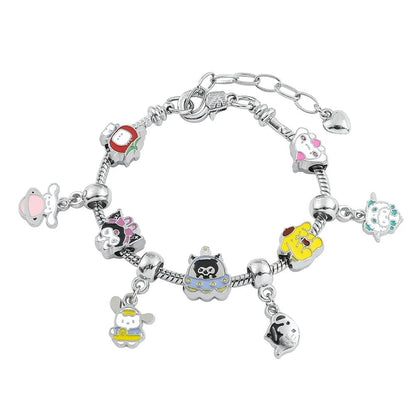 Hello Kitty Gold Plated Charm Bracelet Women Kawaii Sanrio Gift - Cake Pops Parties