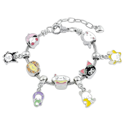 Hello Kitty Gold Plated Charm Bracelet Women Kawaii Sanrio Gift - Cake Pops Parties