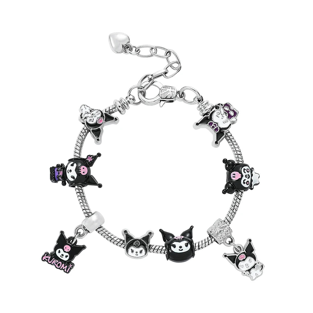 Hello Kitty Gold Plated Charm Bracelet Women Kawaii Sanrio Gift - Cake Pops Parties