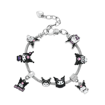 Hello Kitty Gold Plated Charm Bracelet Women Kawaii Sanrio Gift - Cake Pops Parties