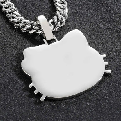 Hello Kitty Hip Hop Chain Sanrio Twist Pendant Necklace Gift - Cake Pops Parties