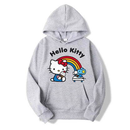 Hello Kitty Ice Cream Hoodie | Vintage Unisex Streetwear Top - Cake Pops Parties