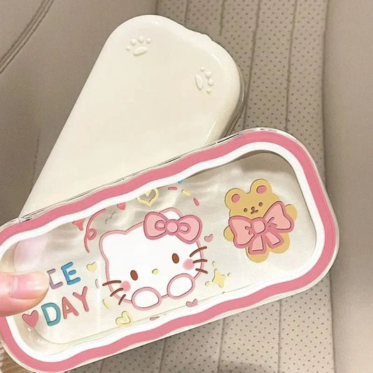 Hello Kitty Kawaii Glasses Case Cute Sanrio Storage Box Gift Girls - Cake Pops Parties