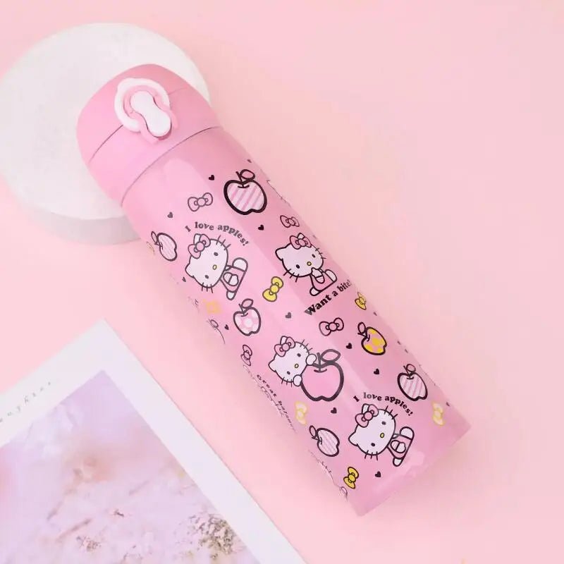 Hello Kitty Kids Thermos Cup BPA Free Leak Proof Spring Straw - Cake Pops Parties