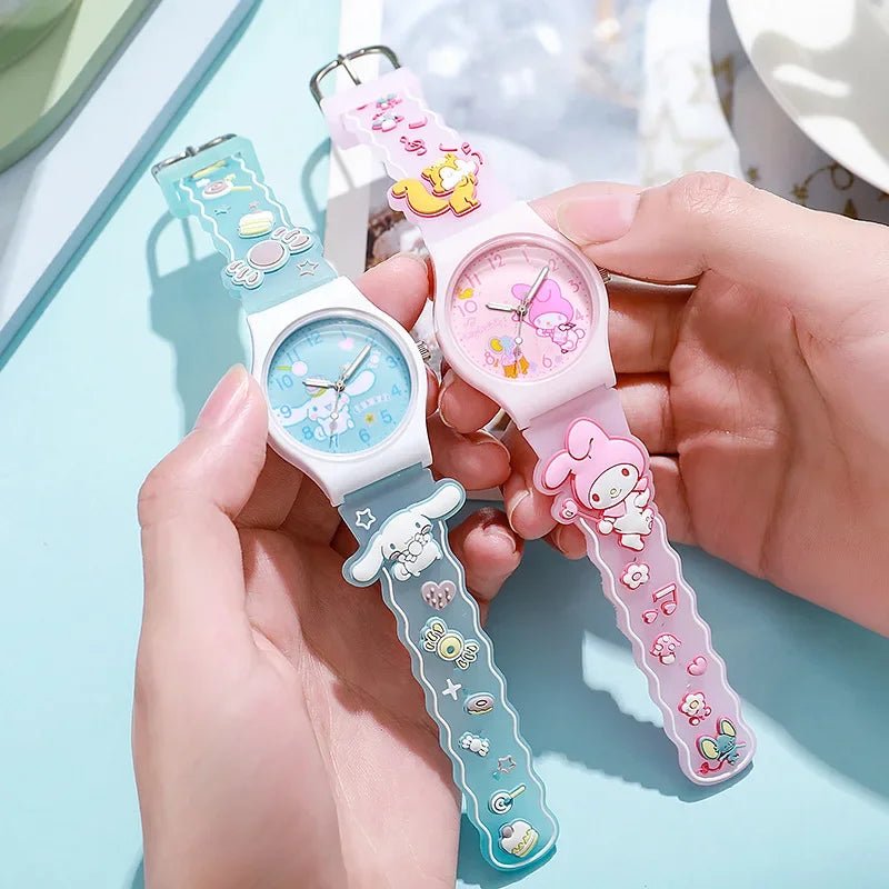 Hello Kitty Kids Watch Waterproof Kuromi Cinnamoroll Gift - Cake Pops Parties