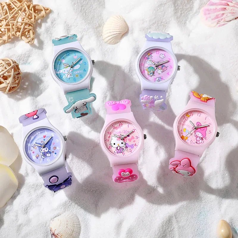 Hello Kitty Kids Watch Waterproof Kuromi Cinnamoroll Gift - Cake Pops Parties