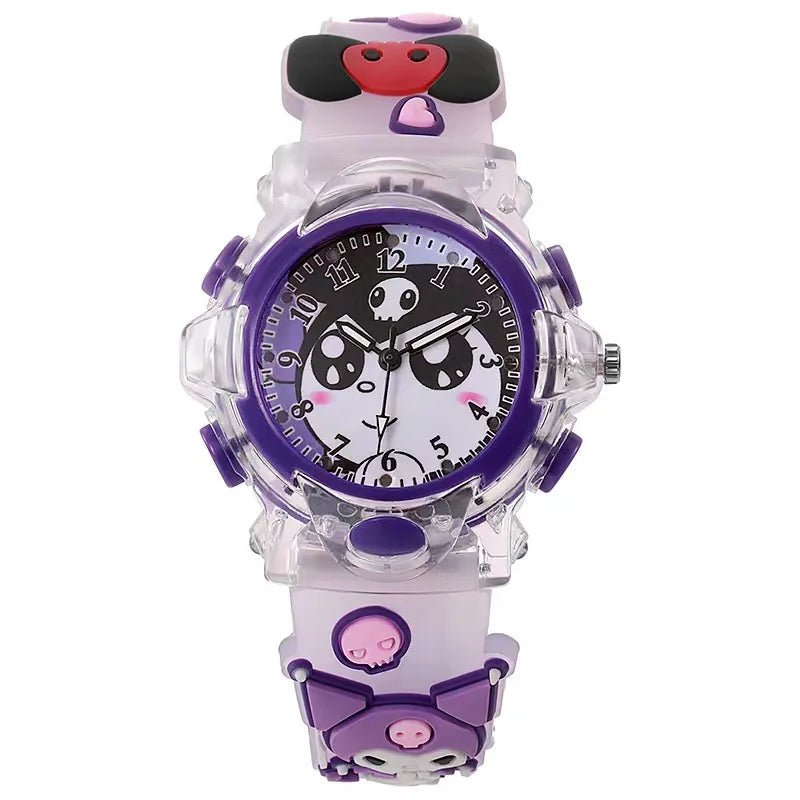 Hello Kitty Kuromi Cinnamoroll 3D Luminous Watch Kids Gift - Cake Pops Parties