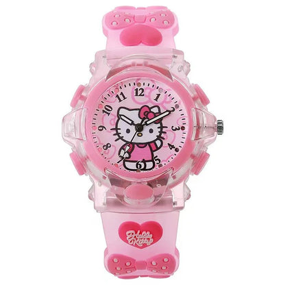 Hello Kitty Kuromi Cinnamoroll 3D Luminous Watch Kids Gift - Cake Pops Parties