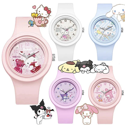 Hello Kitty Kuromi Cinnamoroll Girls Watch Waterproof Sports - Cake Pops Parties