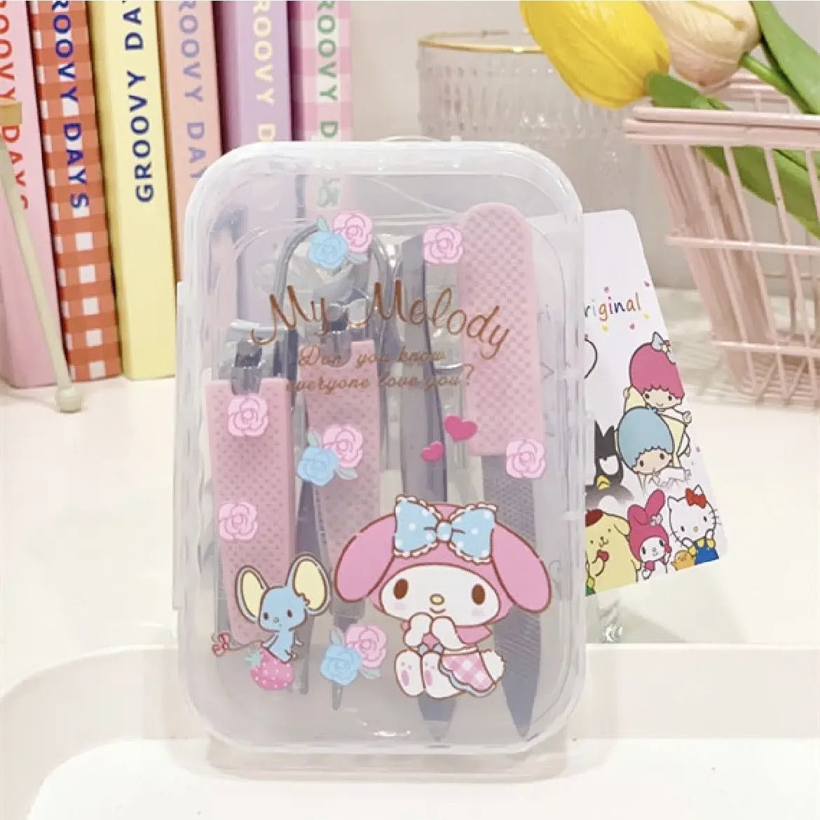 Hello Kitty Kuromi Cinnamoroll Nail Clippers Kawaii Manicure Set - Cake Pops Parties