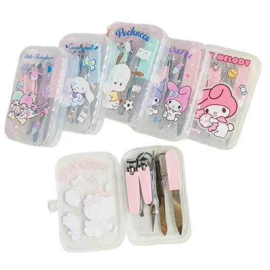 Hello Kitty Kuromi Cinnamoroll Nail Clippers Kawaii Manicure Set - Cake Pops Parties