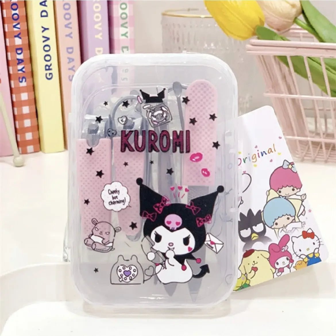 Hello Kitty Kuromi Cinnamoroll Nail Clippers Kawaii Manicure Set - Cake Pops Parties