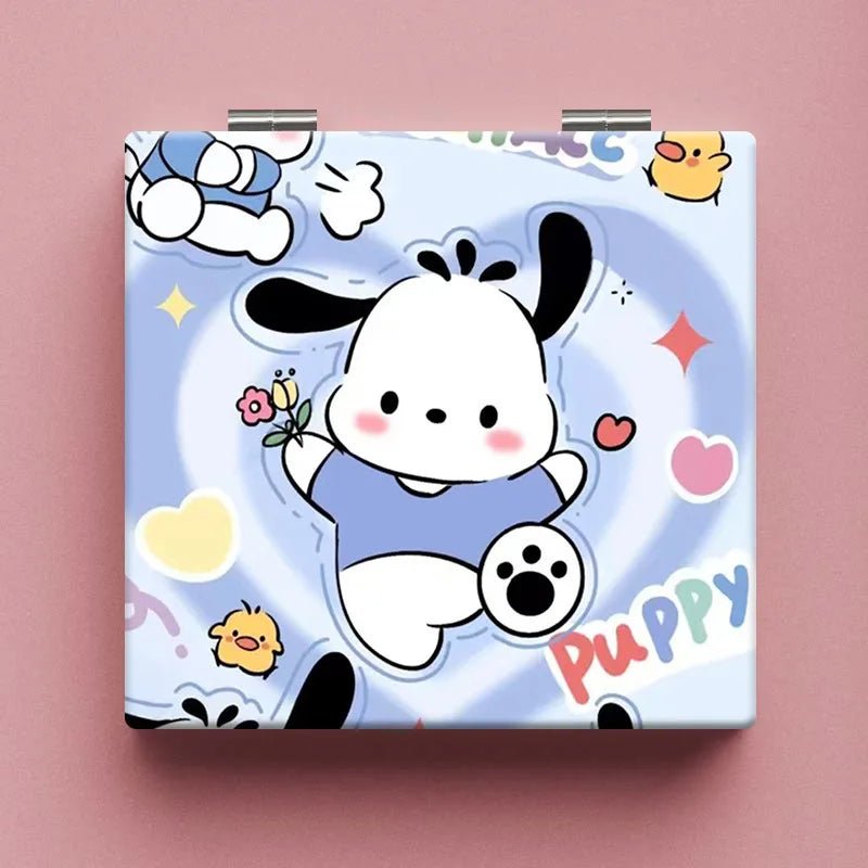 Hello Kitty Kuromi Compact Mirror Portable Folding Makeup Gift - Cake Pops Parties