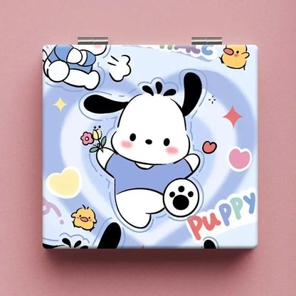 Hello Kitty Kuromi Compact Mirror Portable Folding Makeup Gift - Cake Pops Parties
