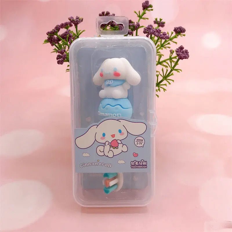 Hello Kitty Kuromi Kids Toothbrush 3D Silicone Soft Bristle - Cake Pops Parties