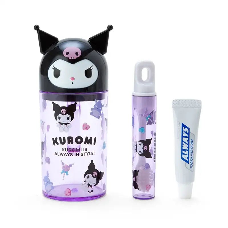 Hello Kitty Kuromi Melody Travel Toothbrush Cup Set Kawaii Gift - Cake Pops Parties