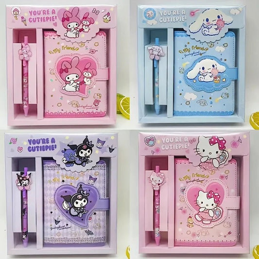 Hello Kitty Kuromi Notebook Cute Stationery Set School Supplies - Cake Pops Parties
