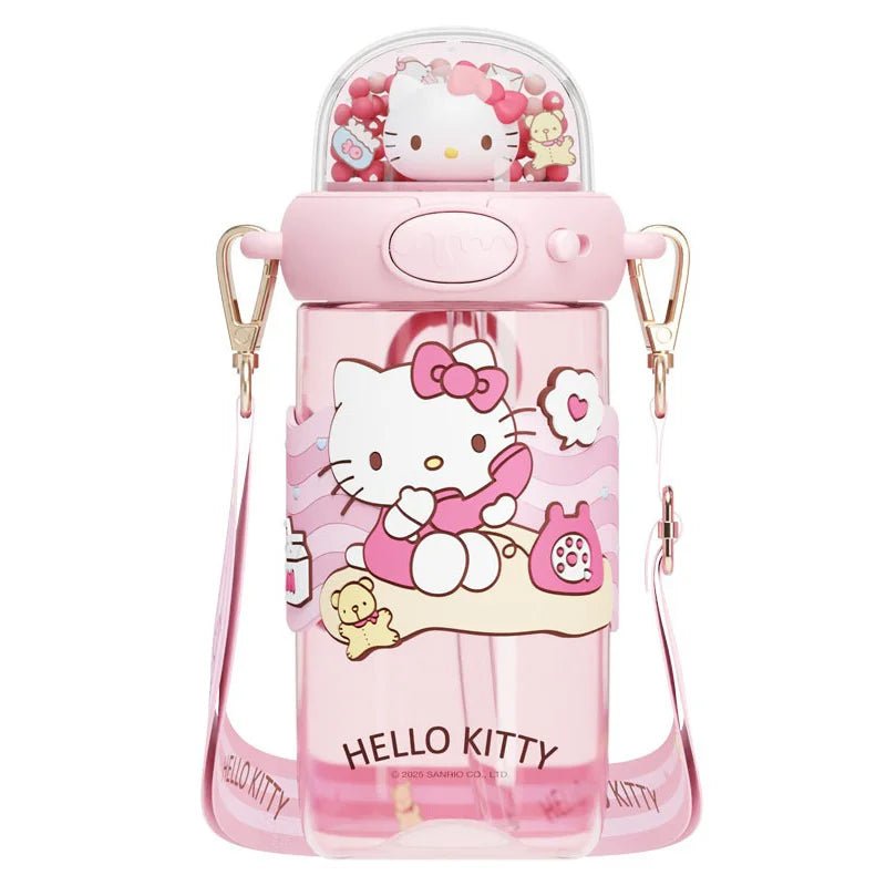 Hello Kitty Kuromi Water Cup Kids Straw Bottle Leak - proof Gift - Cake Pops Parties