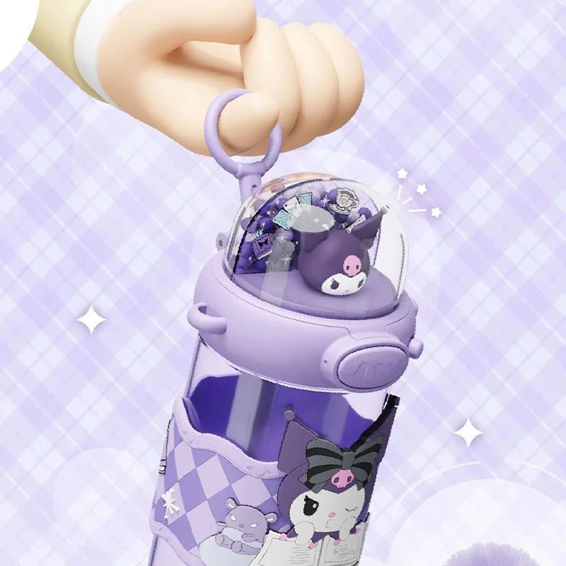 Hello Kitty Kuromi Water Cup Kids Straw Bottle Leak - proof Gift - Cake Pops Parties