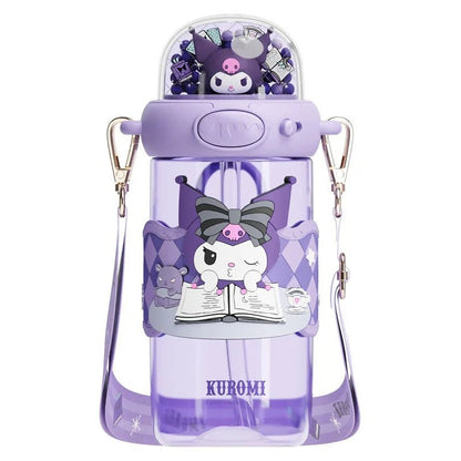 Hello Kitty Kuromi Water Cup Kids Straw Bottle Leak - proof Gift - Cake Pops Parties