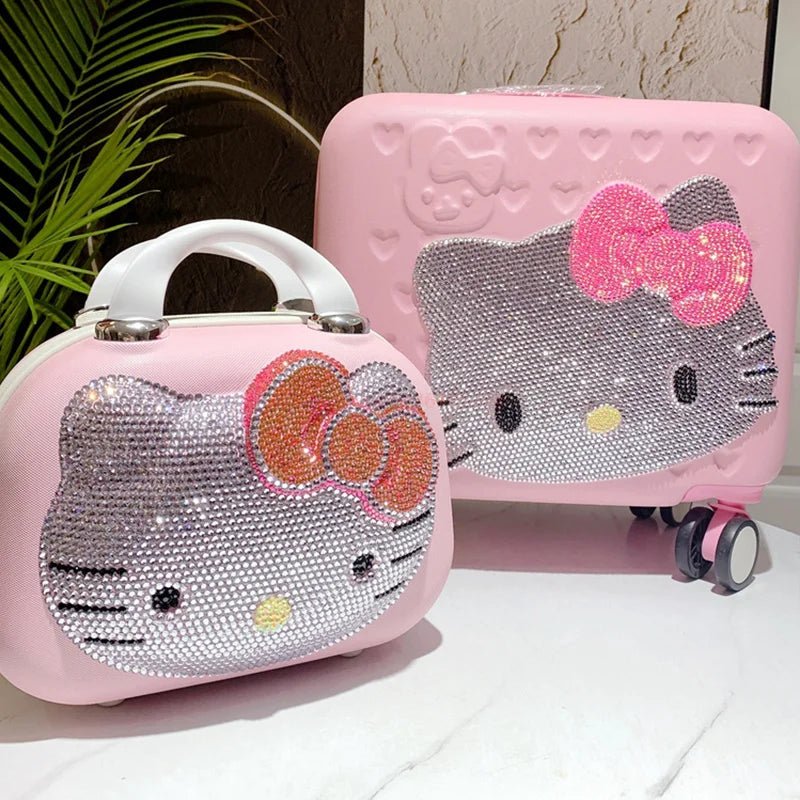 Hello Kitty Large Capacity Travel Cosmetic Case with Lock | Cute Gift - Cake Pops Parties