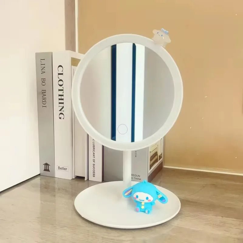 Hello Kitty LED Makeup Mirror Kawaii Sanrio 3 - Color Desktop Gift - Cake Pops Parties