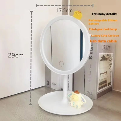 Hello Kitty LED Makeup Mirror Kawaii Sanrio 3 - Color Desktop Gift - Cake Pops Parties