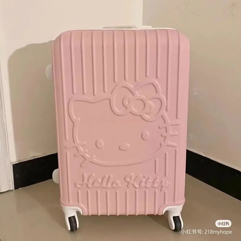 Hello Kitty Luggage 20"/24" Sanrio Anime Travel Trolley Suitcase - Cake Pops Parties