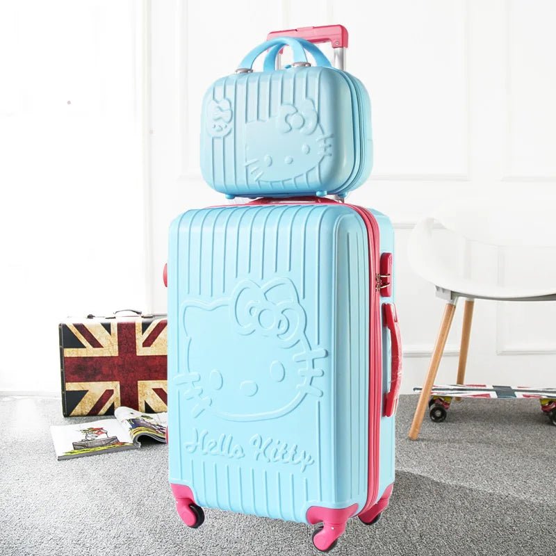 Hello Kitty Luggage 20"/24" Sanrio Anime Travel Trolley Suitcase - Cake Pops Parties