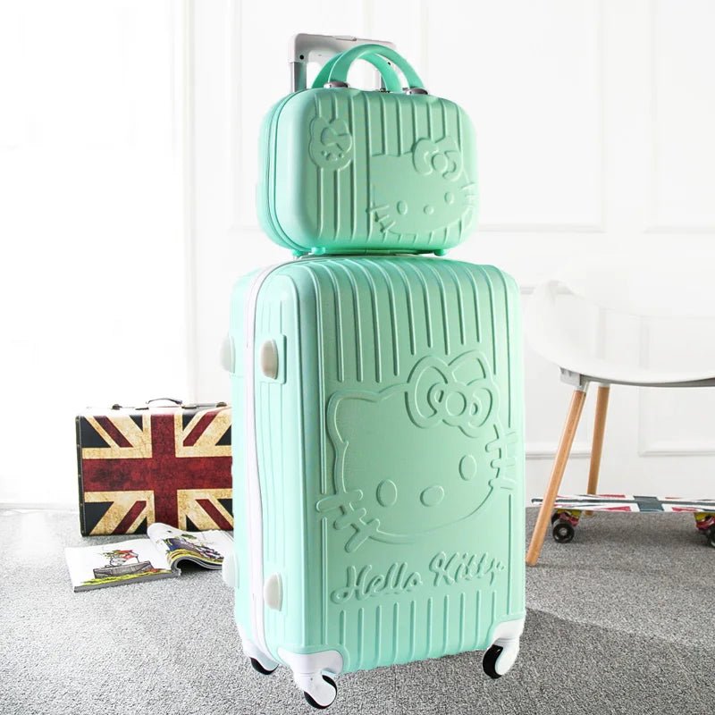 Hello Kitty Luggage 20"/24" Sanrio Anime Travel Trolley Suitcase - Cake Pops Parties