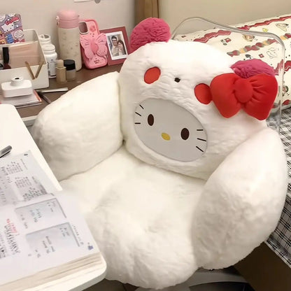 Hello Kitty Lumbar Support Cushion Dorm Office Chair Pillow - Cake Pops Parties