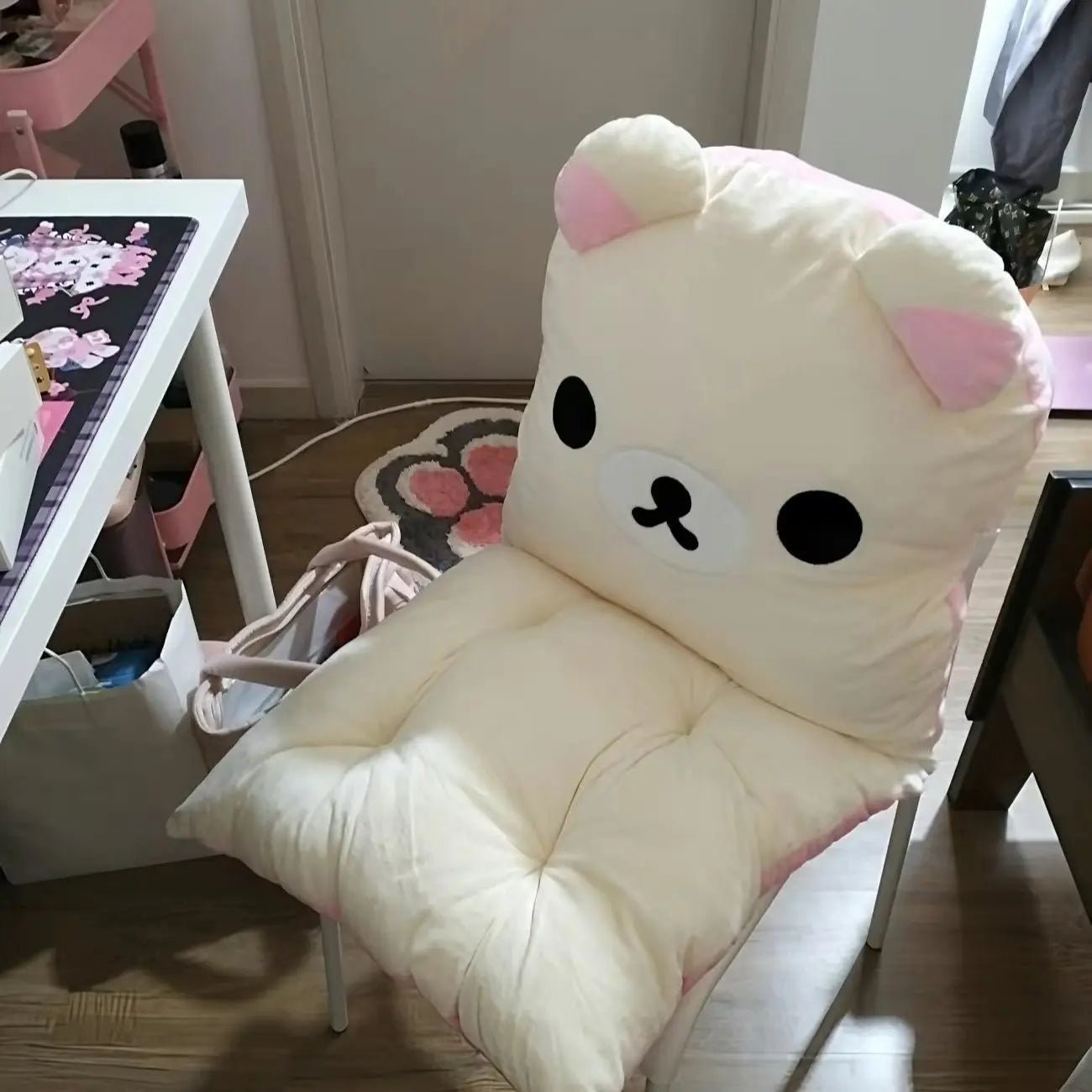 Hello Kitty Lumbar Support Cushion Dorm Office Chair Pillow - Cake Pops Parties