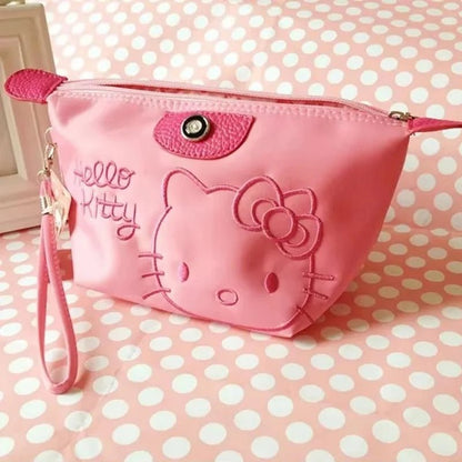 Hello Kitty Makeup Bag | Anime Travel Storage | Waterproof Gift - Cake Pops Parties