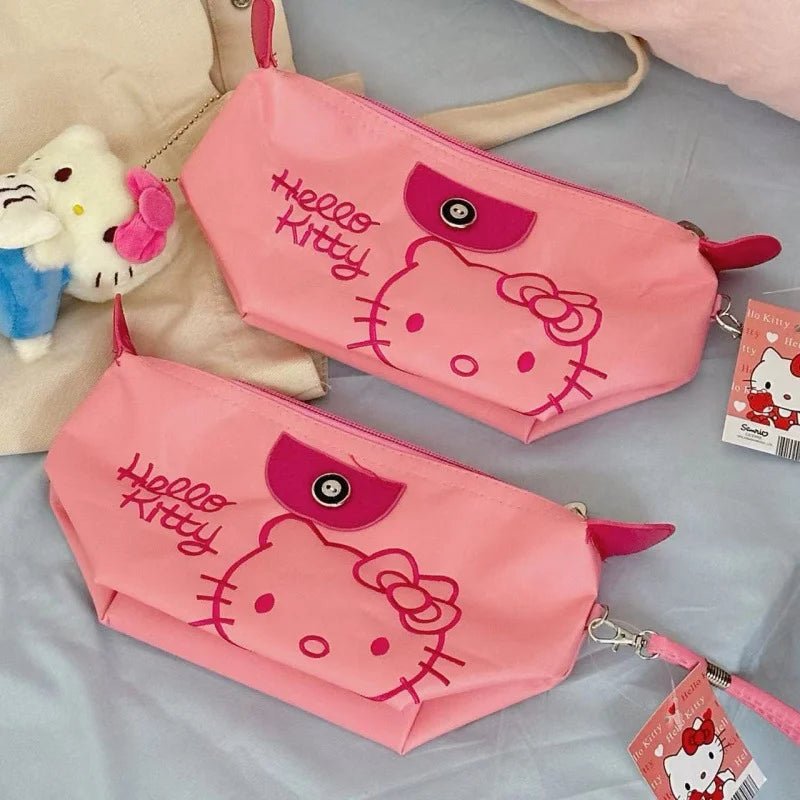 Hello Kitty Makeup Bag | Anime Travel Storage | Waterproof Gift - Cake Pops Parties