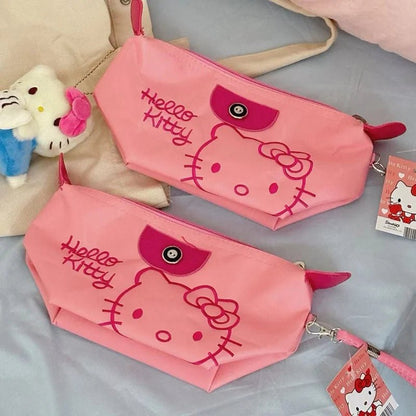 Hello Kitty Makeup Bag | Anime Travel Storage | Waterproof Gift - Cake Pops Parties