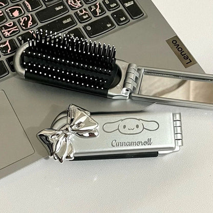 Hello Kitty Mirror Compact | Sanrio Folding Comb Set for Travel - Cake Pops Parties