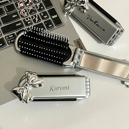 Hello Kitty Mirror Compact | Sanrio Folding Comb Set for Travel - Cake Pops Parties