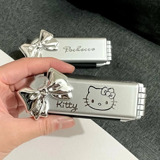 Hello Kitty Mirror Compact | Sanrio Folding Comb Set for Travel - Cake Pops Parties