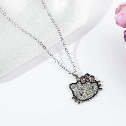 Hello Kitty Necklace Cartoon Figure Pendant Chain Anime Gift - Cake Pops Parties