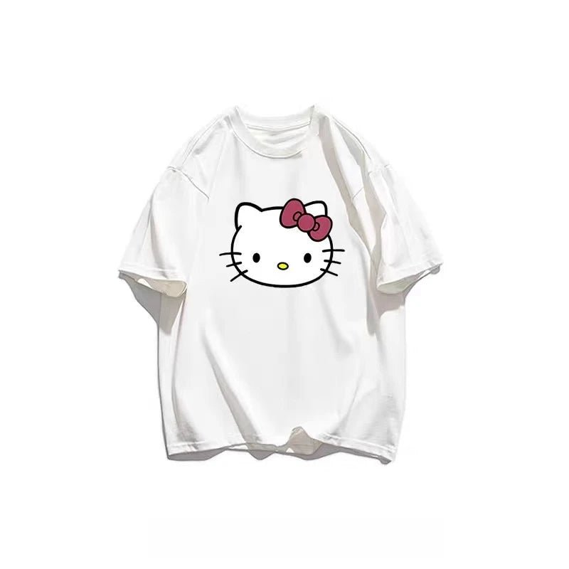 Hello Kitty Plus Size Women's Loose Cotton Summer Street Tee - Cake Pops Parties