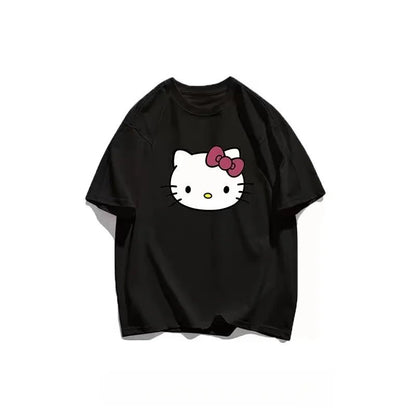 Hello Kitty Plus Size Women's Loose Cotton Summer Street Tee - Cake Pops Parties
