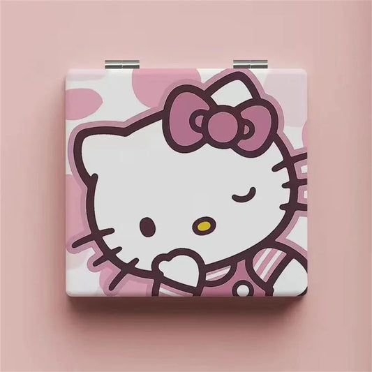 Hello Kitty Portable Makeup Mirror Folding Pocket Cosmetic Gift - Cake Pops Parties