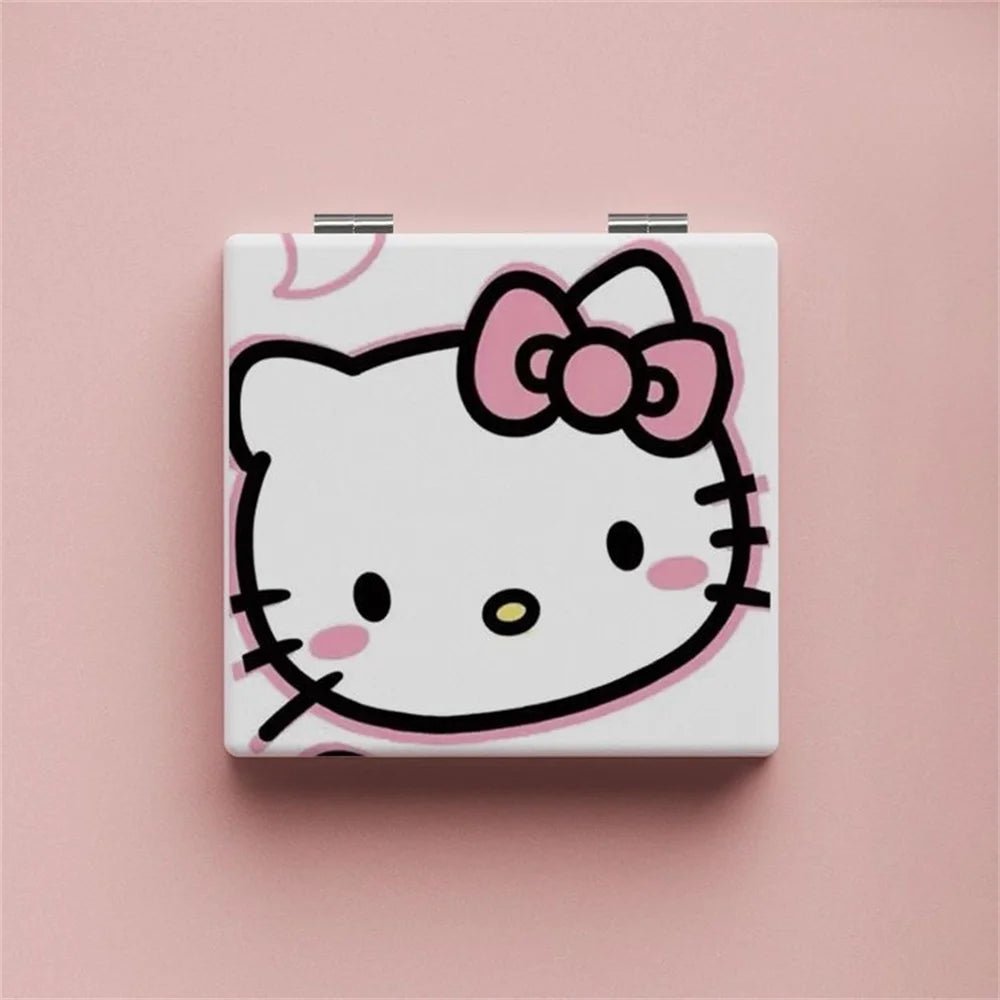 Hello Kitty Portable Makeup Mirror Folding Pocket Cosmetic Gift - Cake Pops Parties